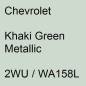 Preview: Chevrolet, Khaki Green Metallic, 2WU / WA158L.